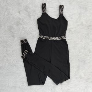 Enyen лето весна случайные Bodycon плед печати Playsuit женщины скольжения один кусок без рукавов квадратный воротник сексуальный комбинезон для женщин