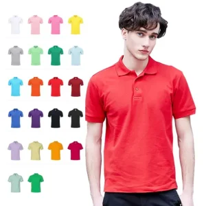 Módní design Simplicity Casual Polo Collar Plain Blank 100% Bavlněná trička pro muže