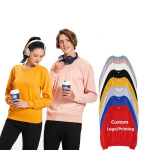 Vyriški džemperiai su gobtuvais Nauji megztiniai 100% Medvilniniai džemperiai su gobtuvu tuščia paprasta džemperiai