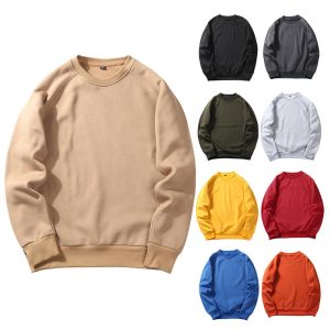 Pagal užsakymą pagaminti vyrai pasirinktinį įgulos kaklo Sweatshirt Fleece vyrų stilingas Hoodie be Hoody