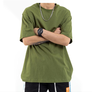 Men's Plus Size Drop Shoulder 100% Heavy Cotton Street Wear Luxury Plain High Quality Custom Printing Short Sleeve T Shirt