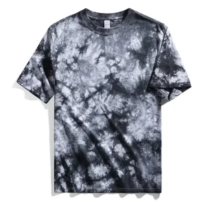 Vysoce kvalitní pánské tričko s vlastním potiskem Prázdné polyesterové tričko Muži Tie Dye Shirt