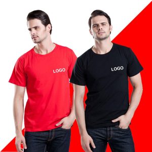 Wholesale 100% Cotton Blank Plain T Shirt Custom Printing Reflective Logo Plus Size Men's Cotton T-Shirts