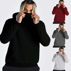Vyriški aktyvūs drabužiai drabužiai Individualizuotos spausdinimo gatvės dėvėti džemperis ilgomis rankovėmis vyrų užmaskuotas sporto Hoodie