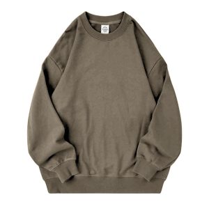 Didmeninė prekyba apvali kaklo marškiniai palaidas megztinis vyrai dygsniavimas lokys siuvinėjimas mados frotinis džemperis