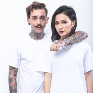 Cheap Price 180gsm 100% Cotton Blank T-shirt Custom LOGO Printing Plain Unisex T Shirts