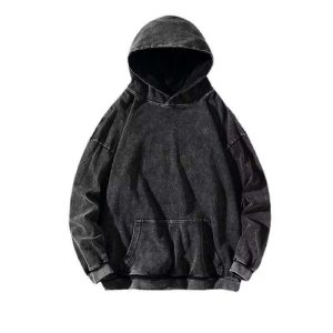 Didmeninė prekyba Custom Streetwear 100% medvilnės 200gsm Oversized derliaus rūgšties skalbimo Hoodie