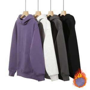 Didmeninė prekyba Custom Street High Neck Oversize Blank Unisex Men Heavyweight Fleece Hoodies