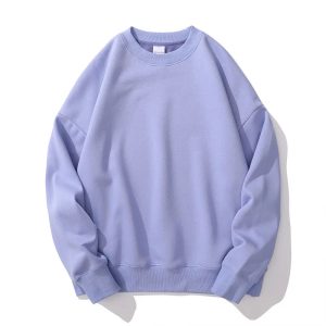 Didmeninė prekyba Pasirinktinis siuvinėtas Fleece 420gsm medvilnės Unisex Oversized Crewneck Sweatshirts