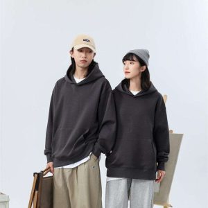 Didmeninė prekyba pasirinktinio logotipo tuščia Unisex vyrai prancūzų frotinis medvilnės be stygų Hoodies