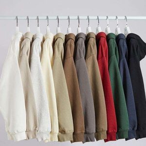 Didmeninė prekyba Custom Logo Aukštos kokybės tuščias paprastas Unisex 330gsm Zip iki Hoodie