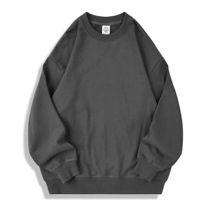 Aukštos kokybės 350gsm 100% medvilnės lašas pečių Unisex Oversized Sweatshirt Crew kaklo Sweat Shirt