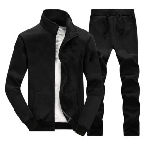 OEM Print Logo Luxury Breathable Outdoor Sport Wear Blank Mens Tracksuit Set