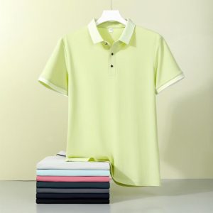 Großhandel benutzerdefinierte Stickerei Logo Polo T Shirt Männer benutzerdefinierte gedruckt Plain Golf Polo Nylon Spandex T Shirt für Unisex
