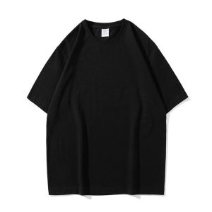 Custom Logo Printing Unisex 240 Gsm Heavyweight T-shirt Blank 100 Cotton Oversized T Shirts
