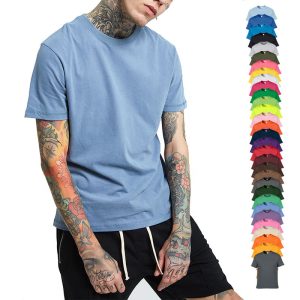 Clothing Manufacturers Custom Men Clothes 100% Cotton T Shirt Blank Graphic Print T Shirt