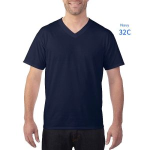 Men Black V-Neck T-Shirt Knitted 100% Cotton 180G V Neck T Shirts in Bulk 100% Cotton V Neck Plain