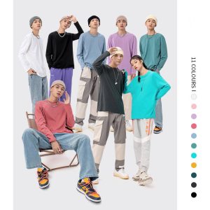 Custom Logo Printing 100% Cotton 220 Gsm Casual Quantity Unisex T Shirts Long Sleeve T Shirt Women