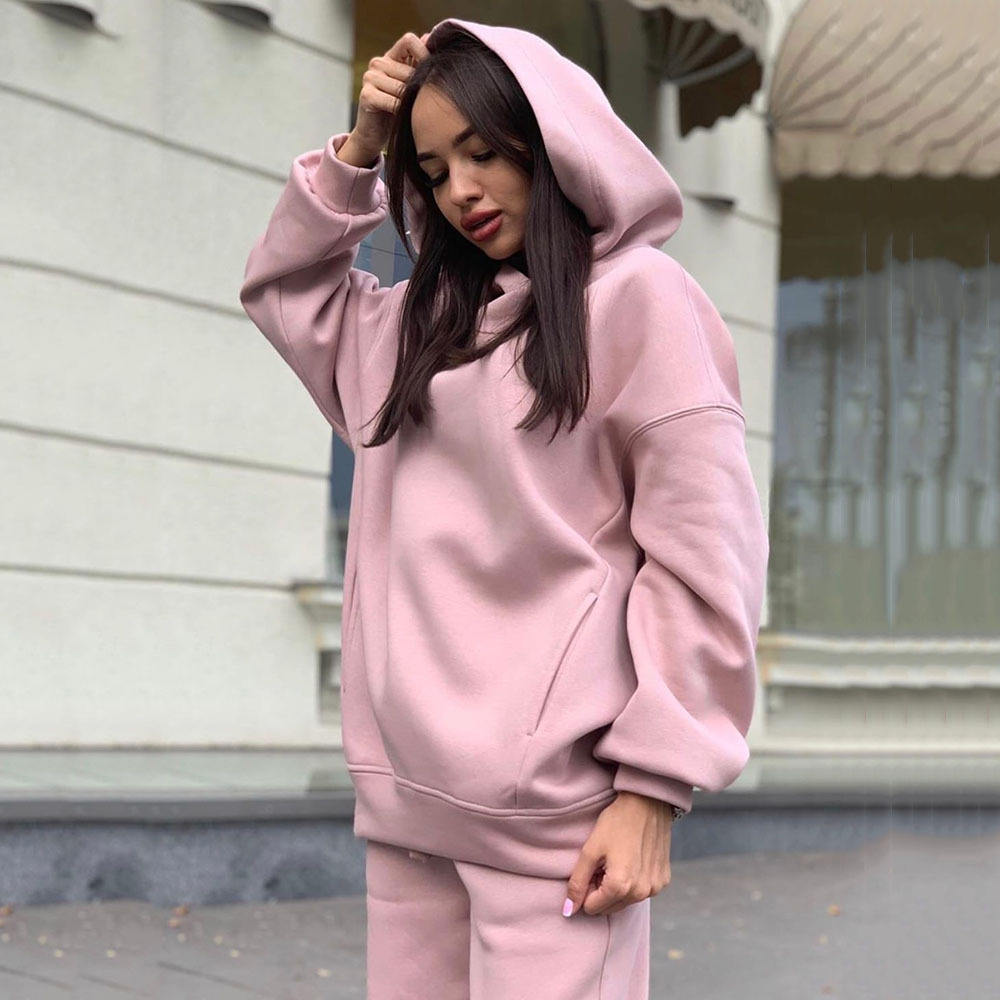 Stylish Custom Casual Comfortable Sets Autumn Women Two Piece Set Hoodie Tracksuits - 이미지 2