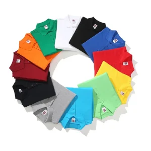 Custom Embroidered Soft Plain Unisex Long Sleeve Polo Tshirts 100% Cotton Men's Polo Shirts