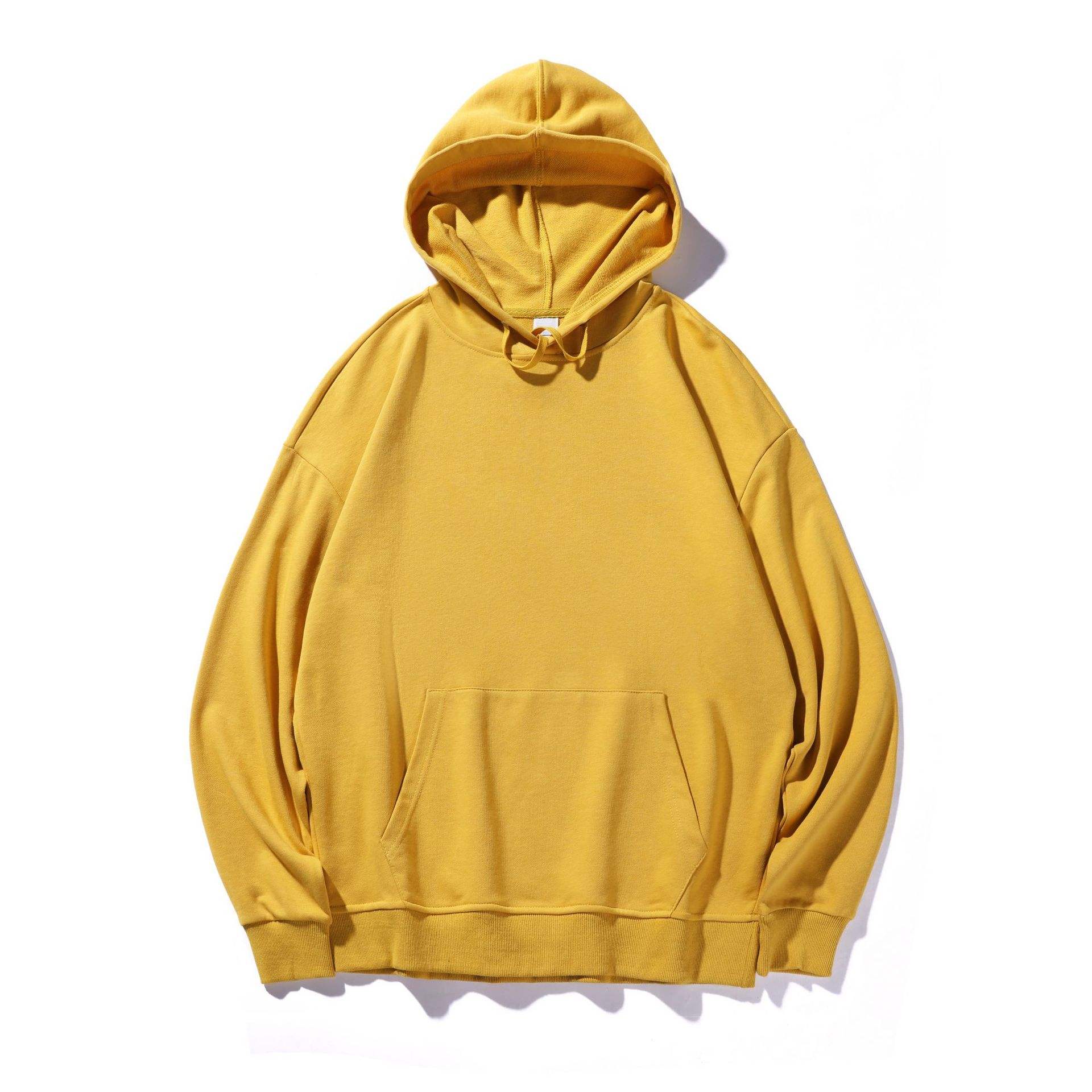 Basic 80% Cotton 20% Polyester Custom Men Blank French Terry Pullover Hoodie Printing Hoodie Sweater - Vaizdas 2