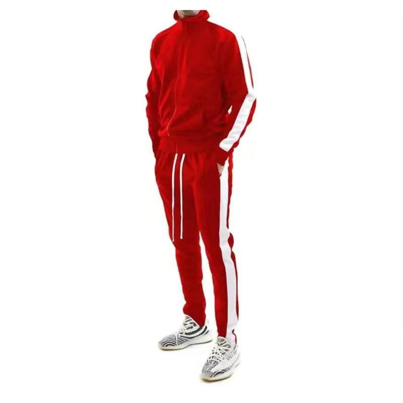 New Design Fashion Casual Sportswear Set Mens Slim Fit Tracksuits With Custom Logo - Εικόνα 2