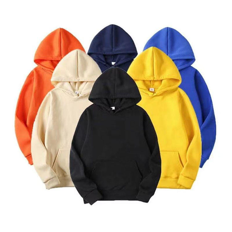 Custom logo Blank Plain Gym Heavyweight Pullover Black Oversized Hoodies Sweatshirts Men Streetwear for Men - Vaizdas 3