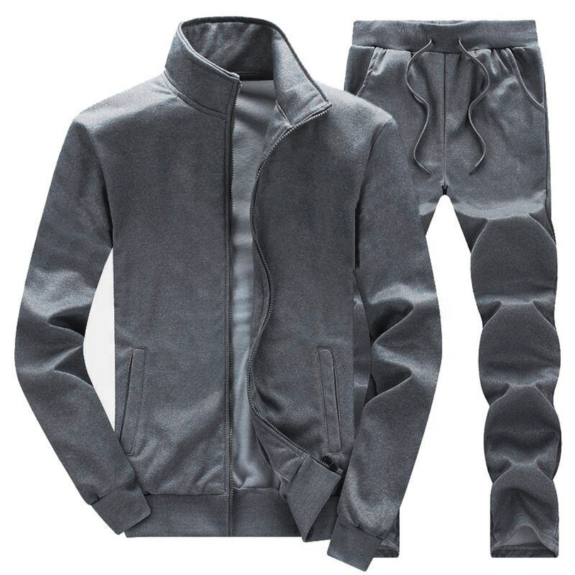 OEM Print Logo Luxury Breathable Outdoor Sport Wear Blank Mens Tracksuit Set - الصورة 3