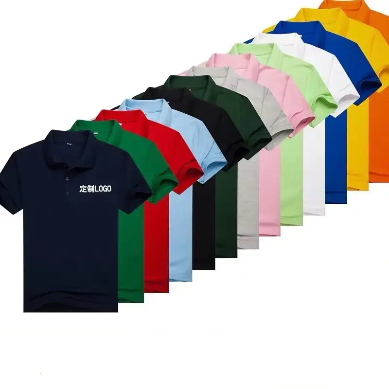 Custom Polo Shirt 100% Polyester Quick Dry Custom Logo Embroidered Sport Golf Work Uniform Unisex Polo Shirt - Imagen 3