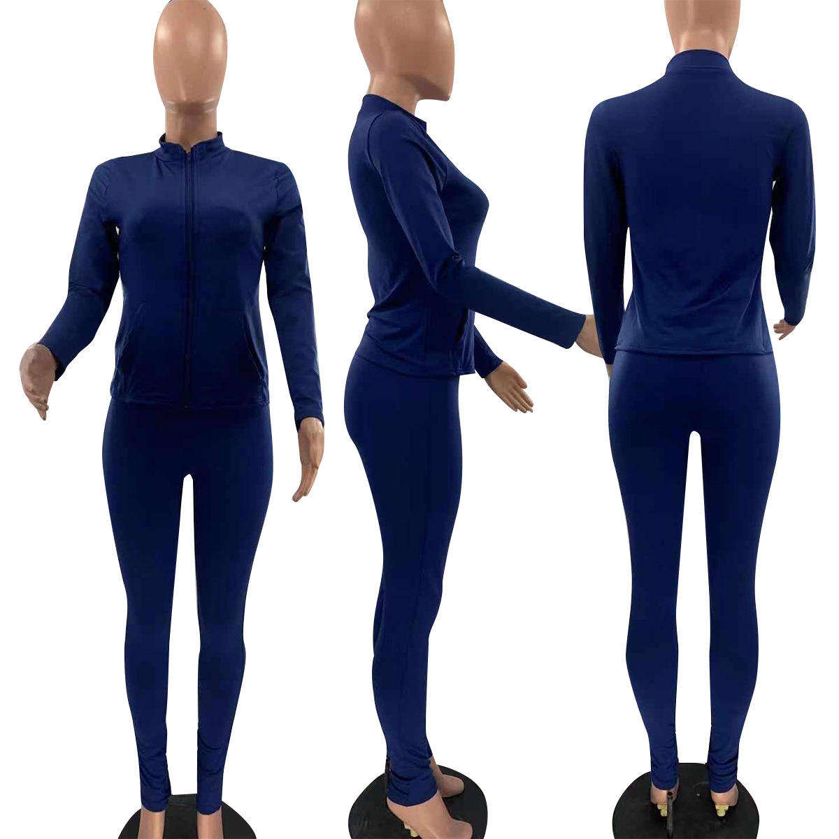 Women Autumn Clothes Fall Set Woman Two Piece Long Sleeve Set Sweatshirt Jogger Sweatsuit Women Tracksuit Set - 画像 (4)