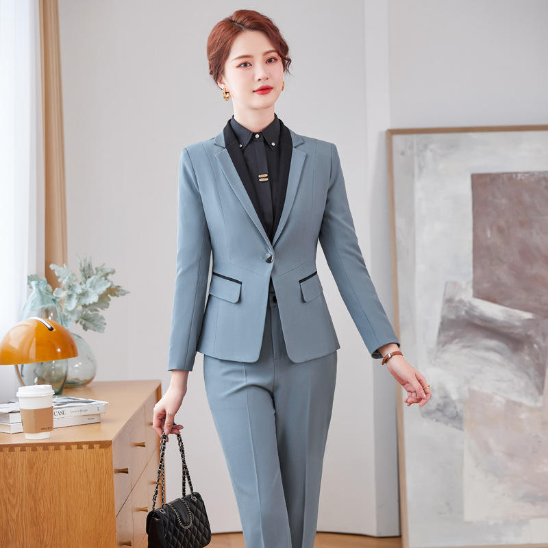 Office Lady Working Suits Custom Made Blazer Ladies Two Piece Set Pants Business Suits-women - Imagen 4