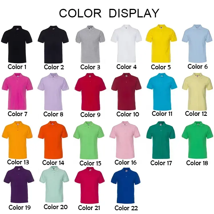 Custom Polo Shirt 100% Polyester Quick Dry Custom Logo Embroidered Sport Golf Work Uniform Unisex Polo Shirt - Imagen 4