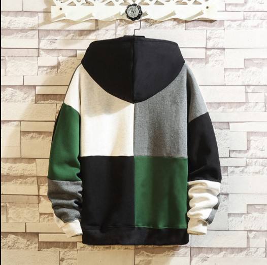 Cheap Price Couple Hoodie Patchwork Pullover Fashion Design Colorblock Hoodies for Men - Vaizdas 5