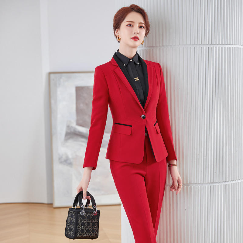 Office Lady Working Suits Custom Made Blazer Ladies Two Piece Set Pants Business Suits-women - Imagen 5