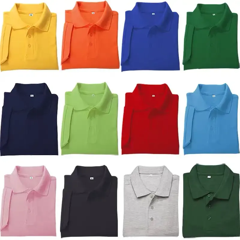 Custom Polo Shirt 100% Polyester Quick Dry Custom Logo Embroidered Sport Golf Work Uniform Unisex Polo Shirt - Imagen 5