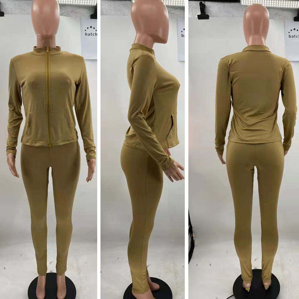 Women Autumn Clothes Fall Set Woman Two Piece Long Sleeve Set Sweatshirt Jogger Sweatsuit Women Tracksuit Set - 画像 (6)