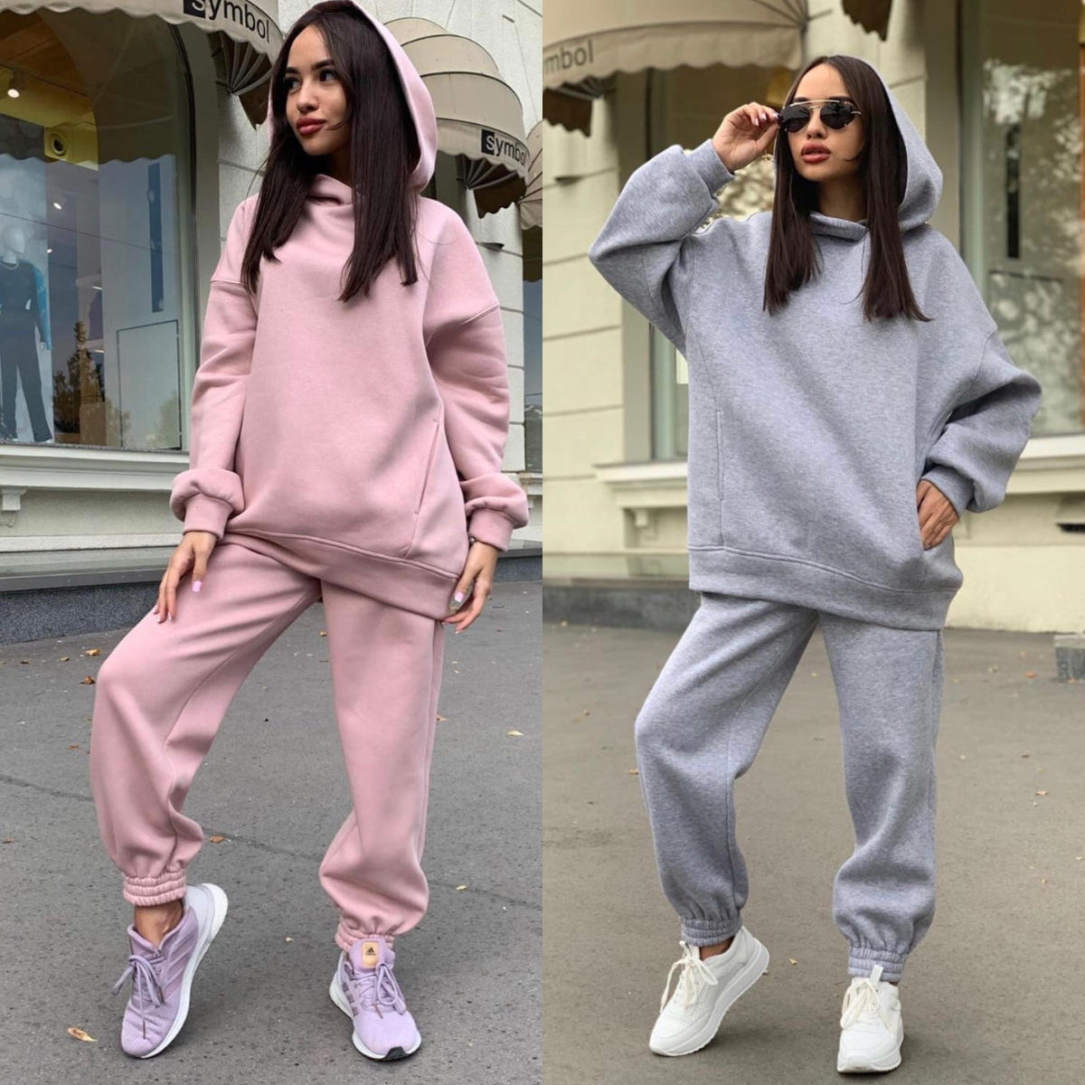 Stylish Custom Casual Comfortable Sets Autumn Women Two Piece Set Hoodie Tracksuits - 이미지 6