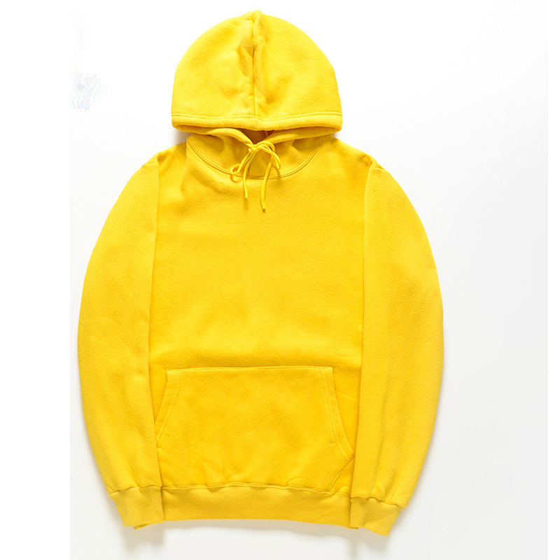 Custom Couples Men French Terry Simple Black Solid Pullover XXXL Hoodies for Men - Vaizdas 6