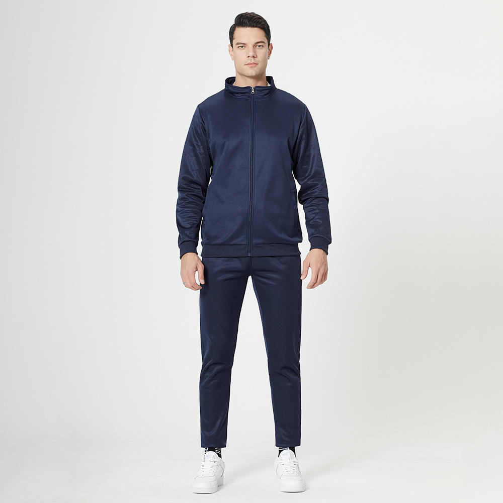 Custom Mens Jacket and Pant Jogging Sets Plain Men Tracksuit Sweatshirts Men's Tracksuit Set - الصورة 6
