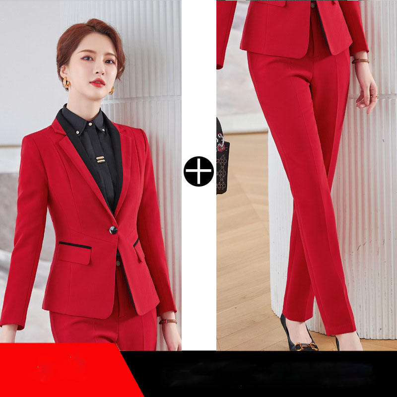 Office Lady Working Suits Custom Made Blazer Ladies Two Piece Set Pants Business Suits-women - Imagen 6