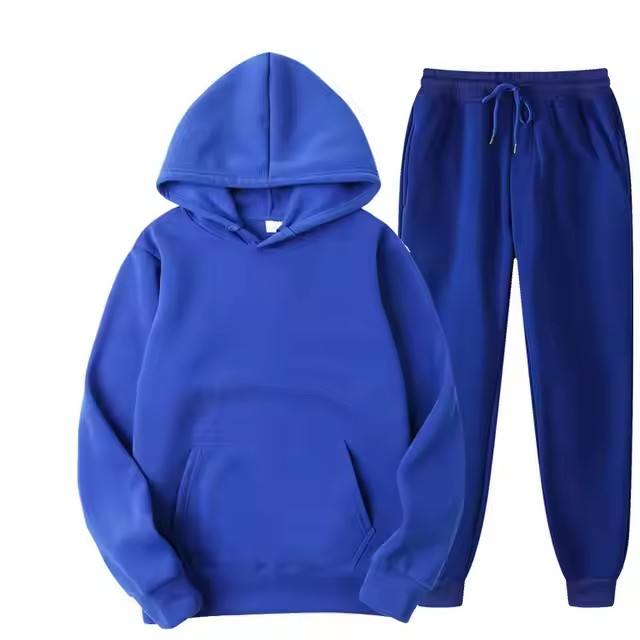 Men Two Piece Sets Puff Print Sweatsuit Hoodie and Joggers Set Casual 2 Piece Sweater Pants Set Fashion Sportswear Tracksuit - Attēls 6