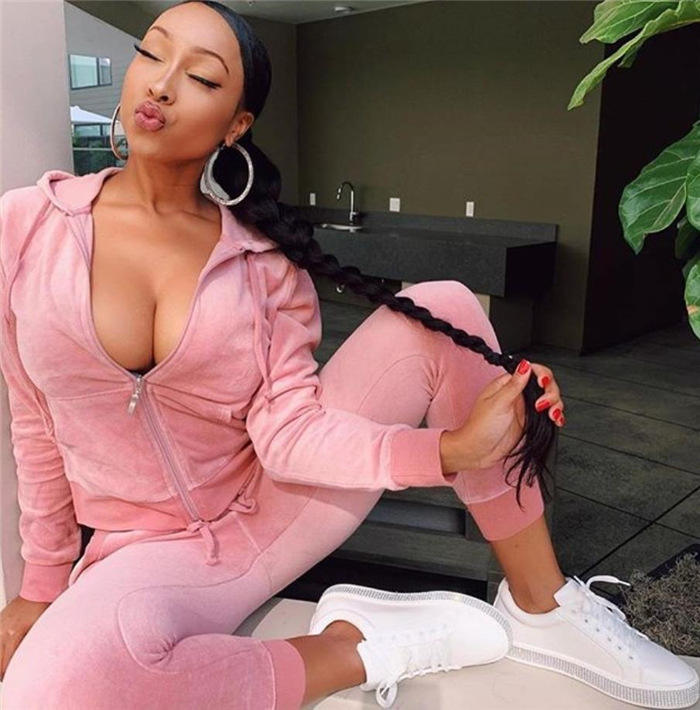 Wholesale Custom Velvet Sweatsuit Two Piece Pants Set Velour Lady Tracksuits for Women - Obrázek 6