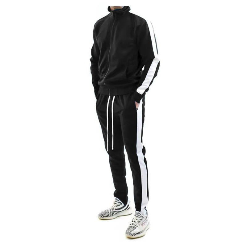 New Design Fashion Casual Sportswear Set Mens Slim Fit Tracksuits With Custom Logo - Εικόνα 7